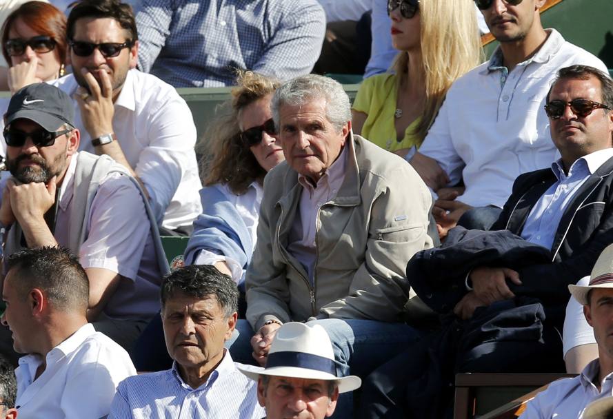 Attesissimo match anche in tribuna. Il regista Claude Lelouch (Action Images)